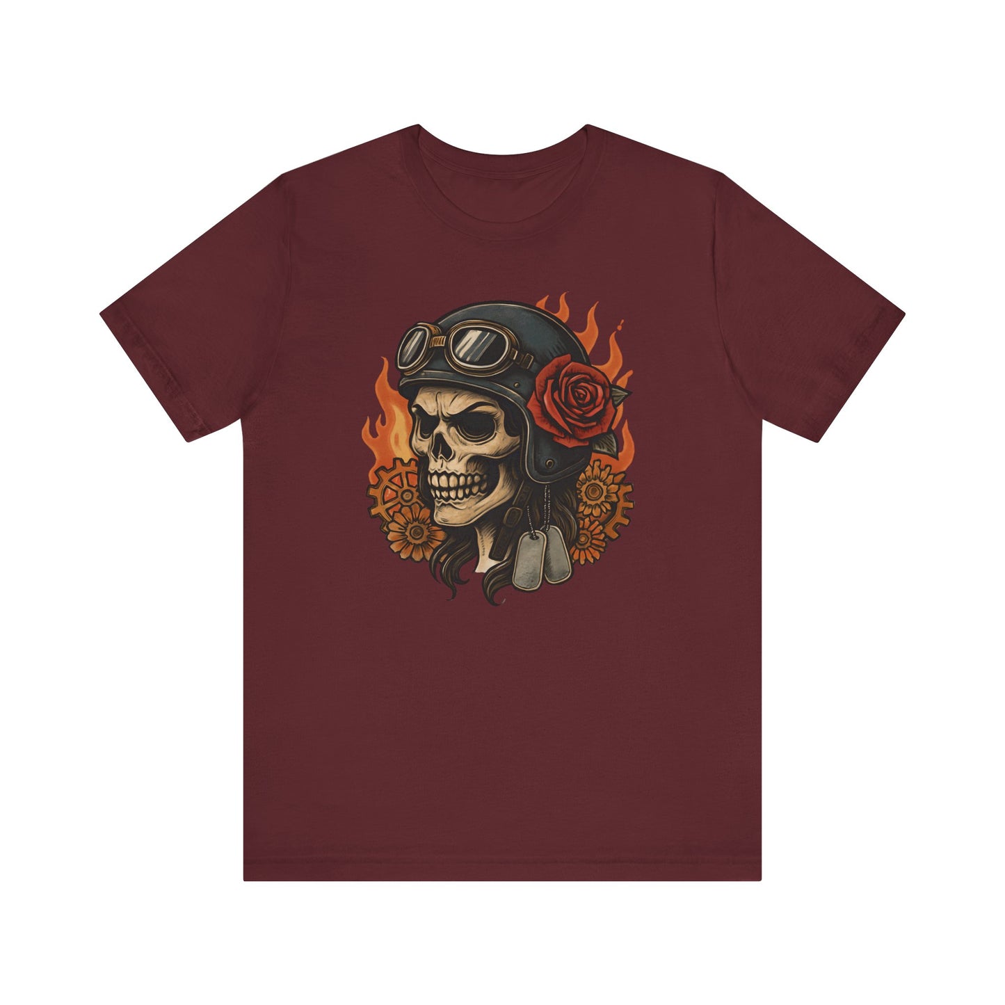 Flaming Skull Unisex Tee