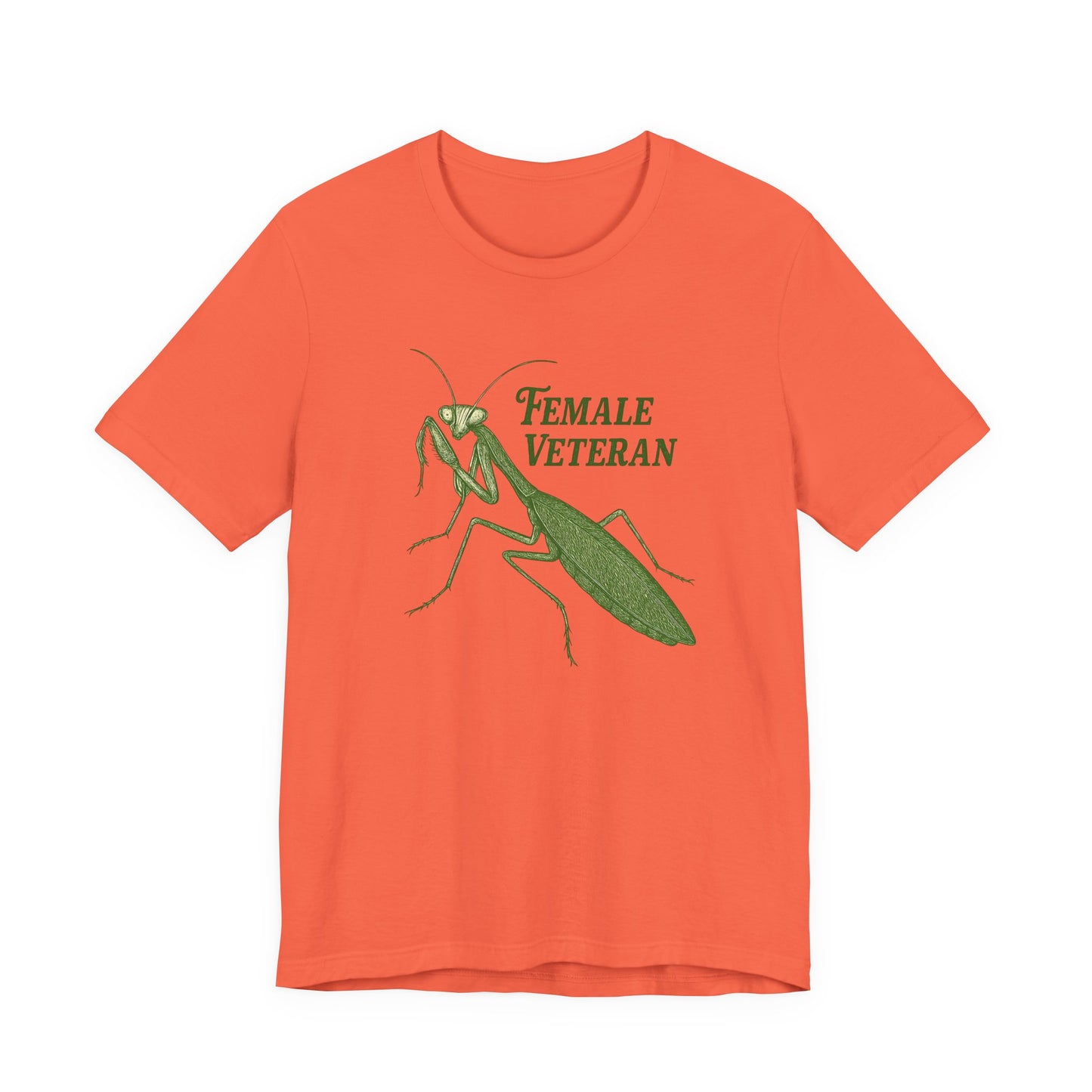 Female Veteran Praying Mantis Tee