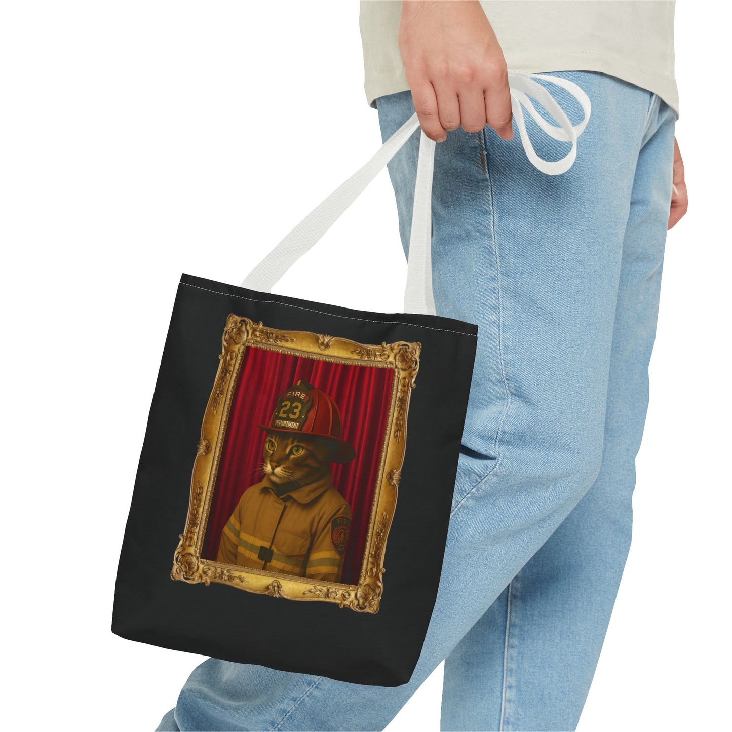 Firefighter Cat Tote Bag