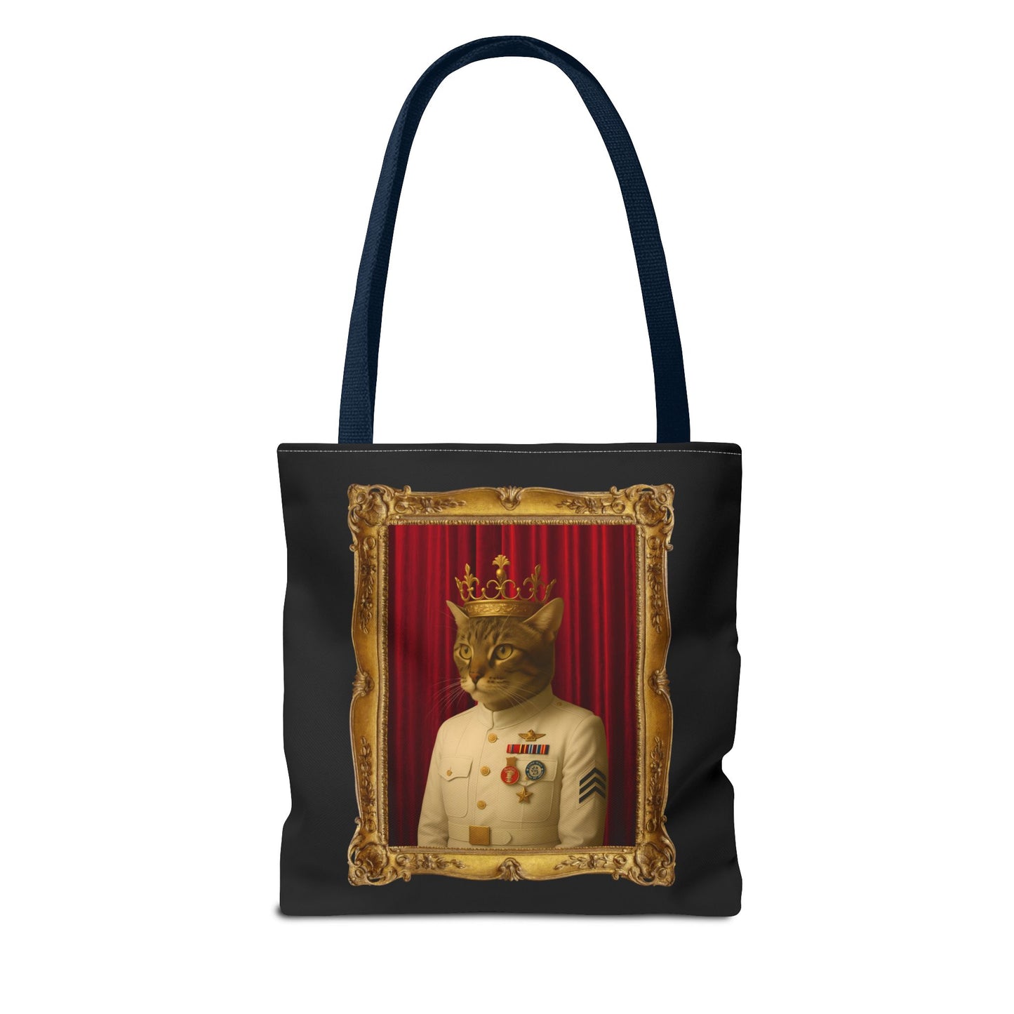 Navy Cat Tote Bag