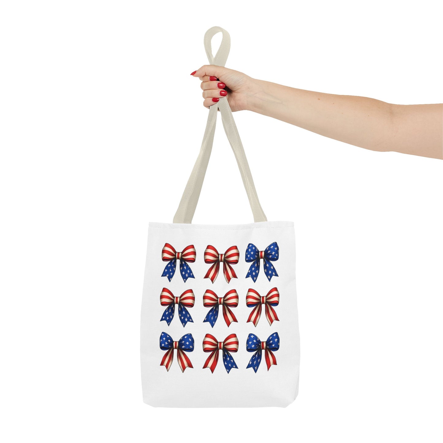 Patriotic Bow Tote Bag