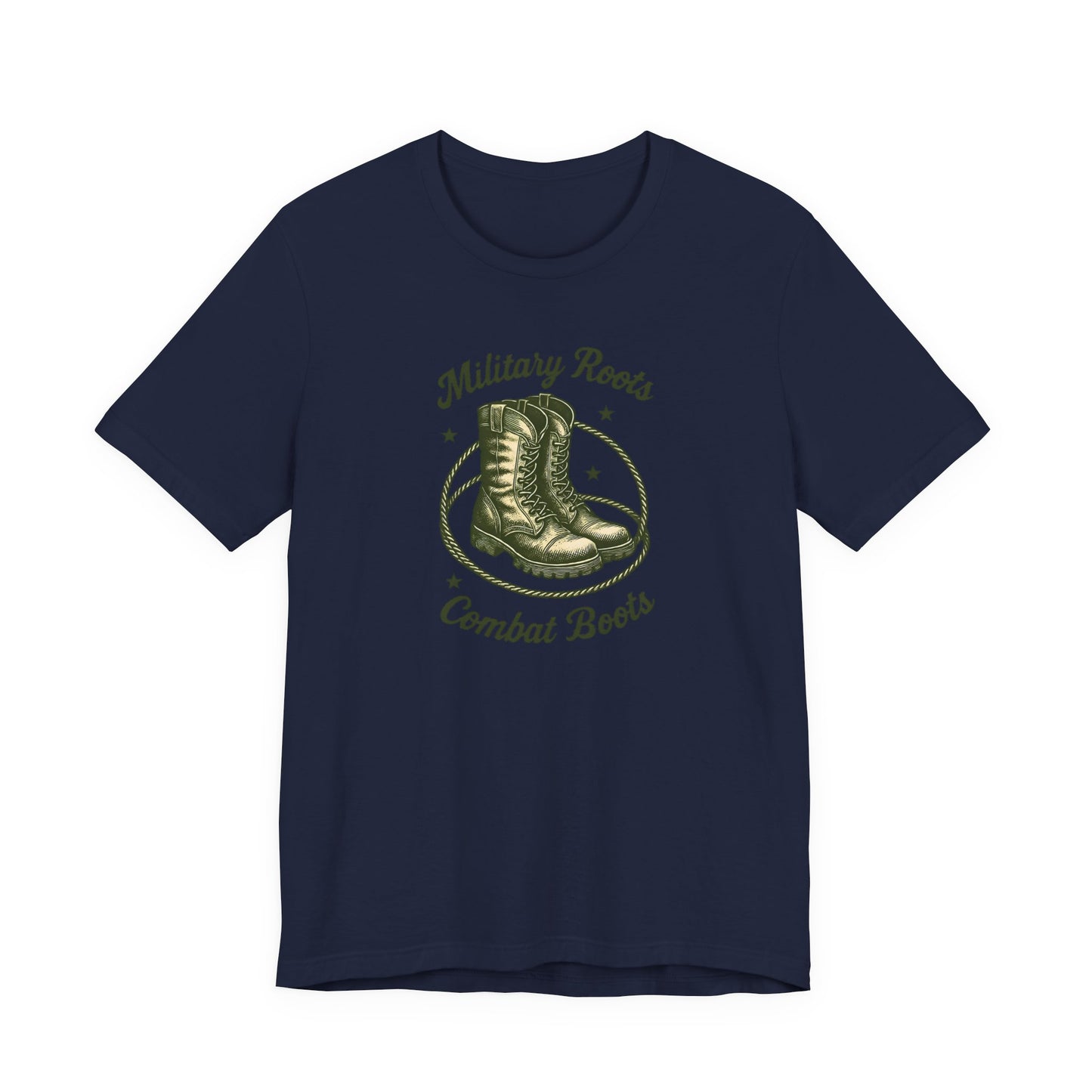 Military Roots Combat Boots Unisex Tee