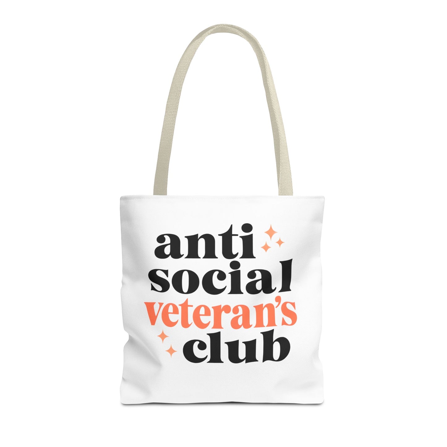 Anti Social Veteran's Club Tote Bag