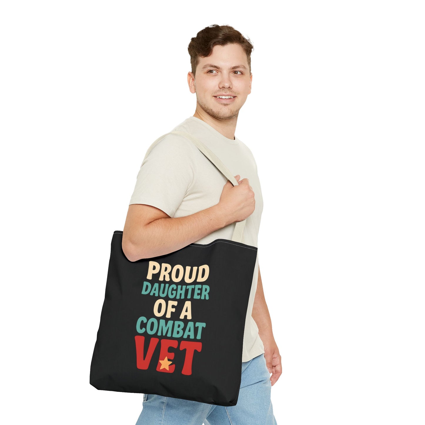 Proud Daughter of a Combat Vet Tote Bag