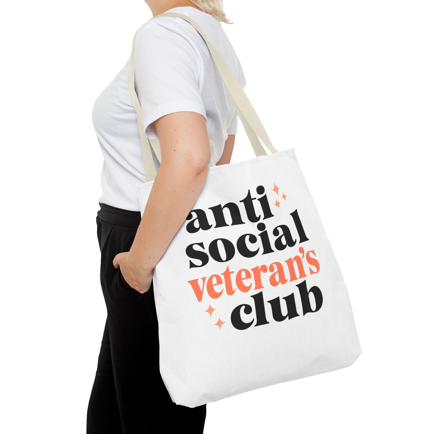 Anti Social Veteran's Club Tote Bag