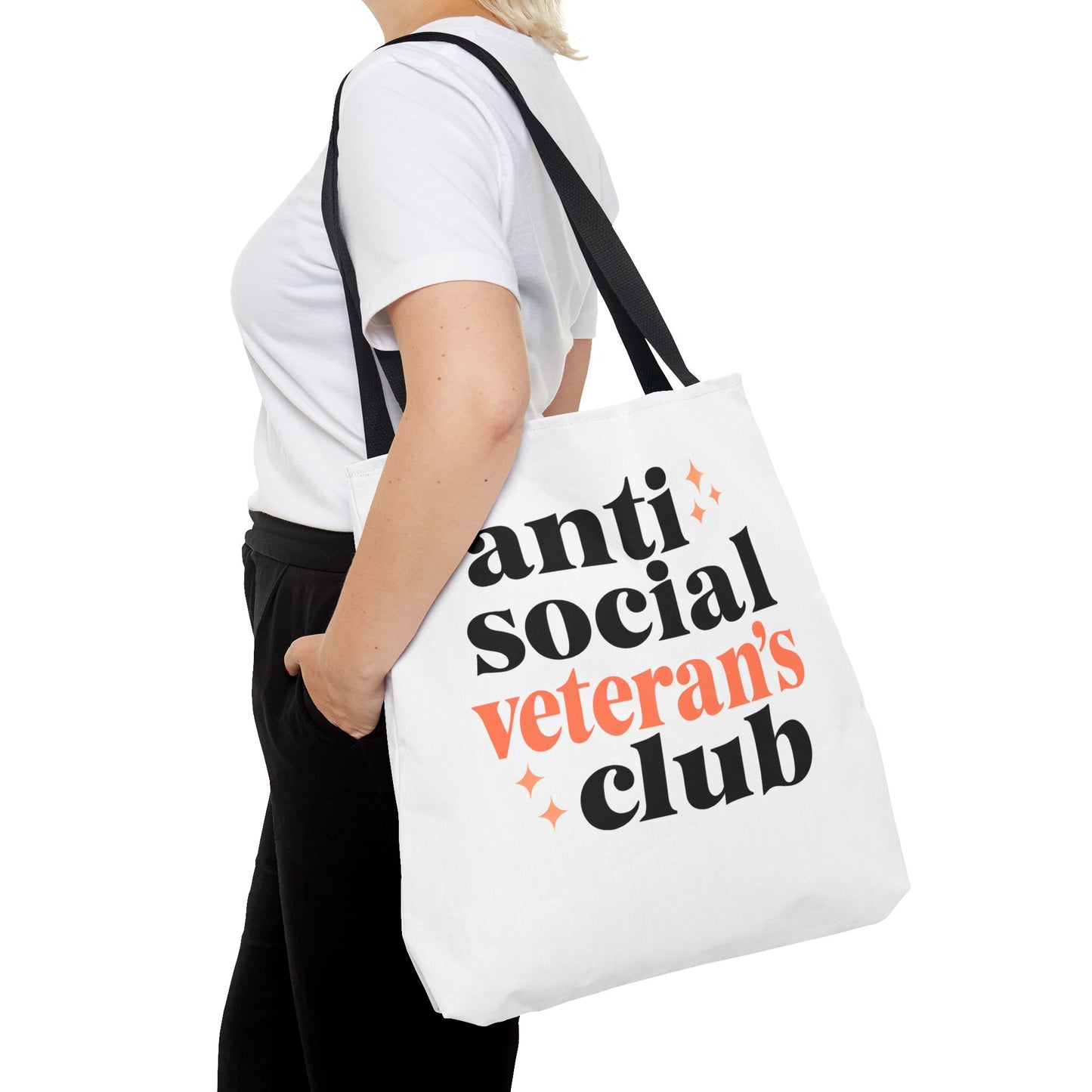 Anti Social Veteran's Club Tote Bag