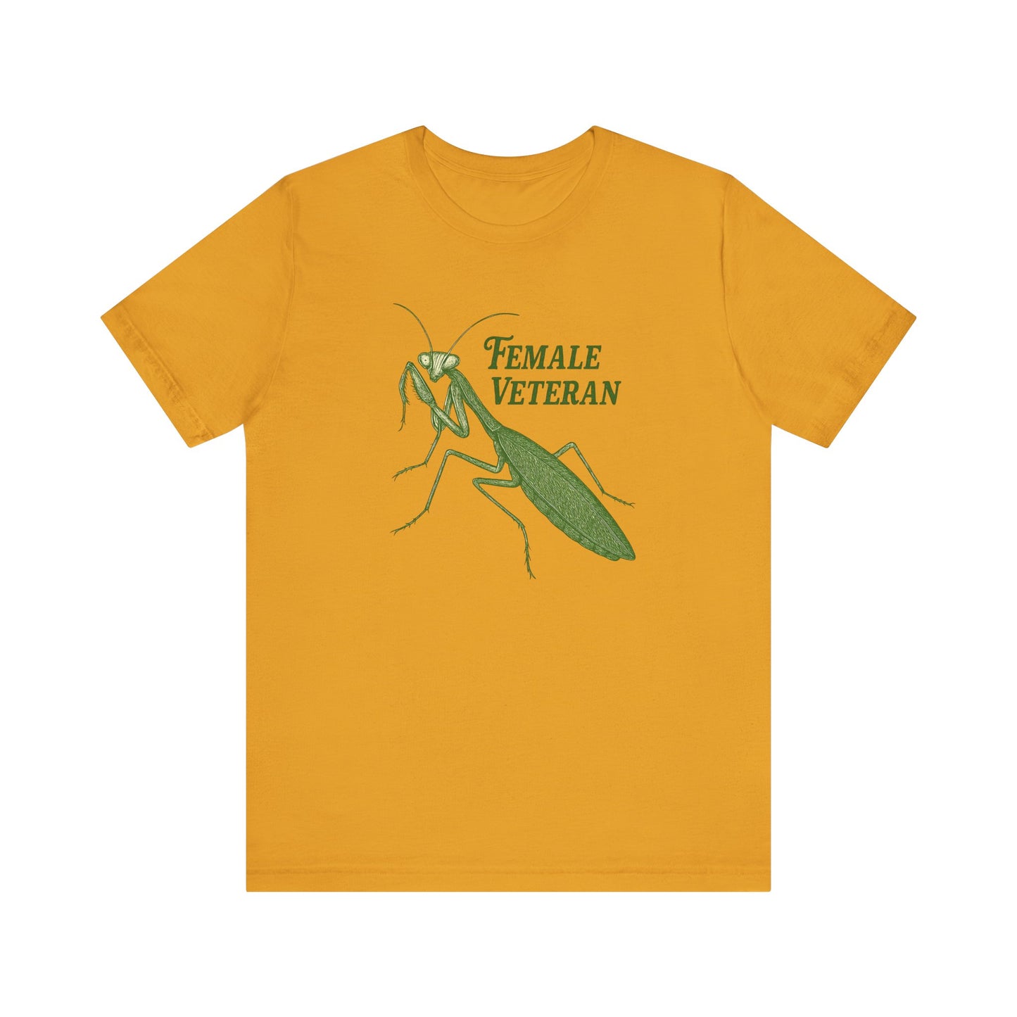 Female Veteran Praying Mantis Tee