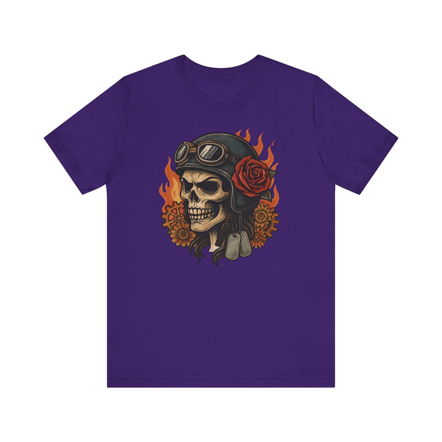 Flaming Skull Unisex Tee