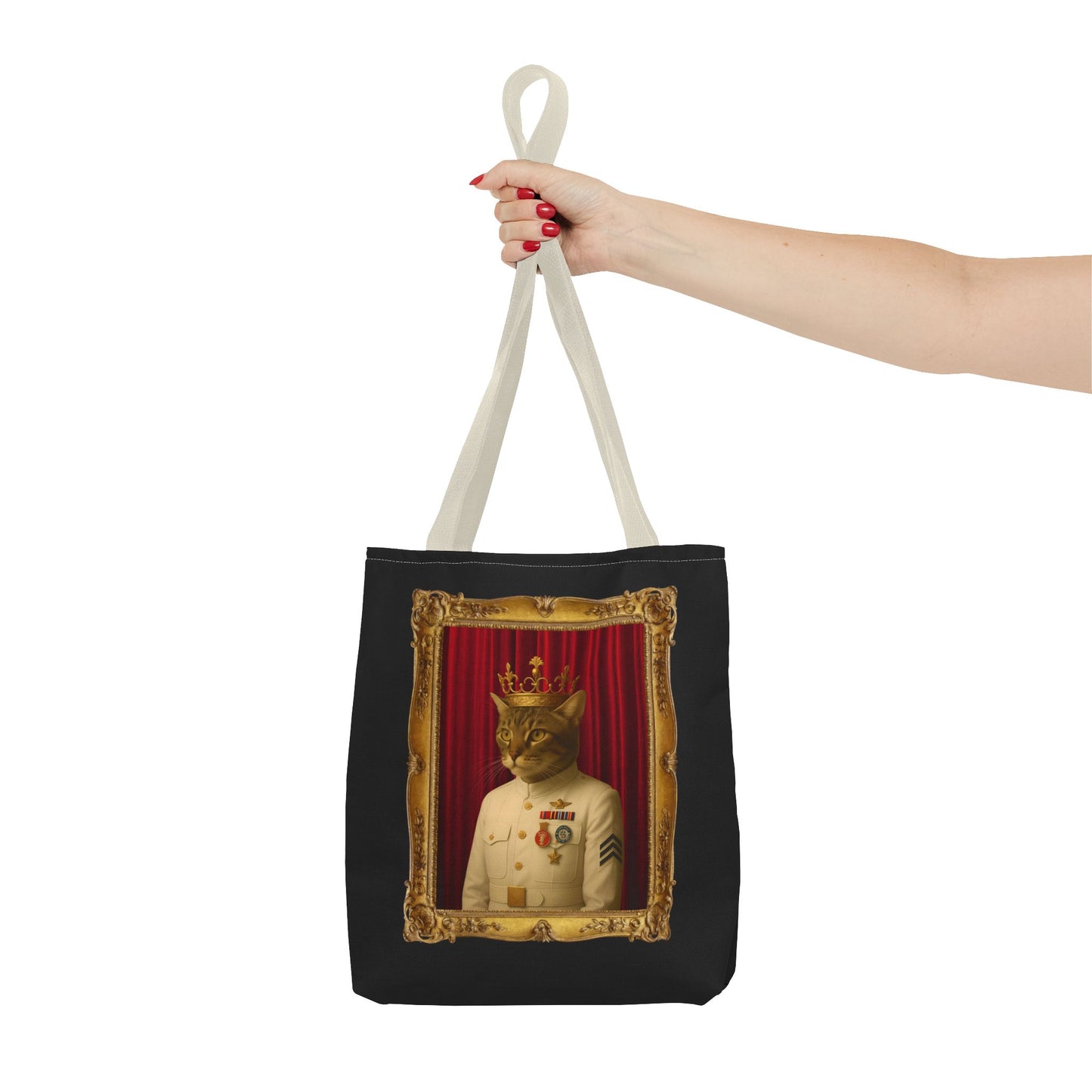 Navy Cat Tote Bag