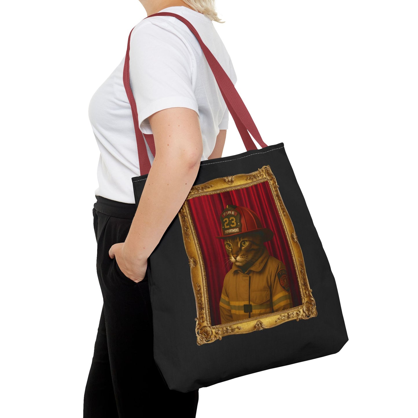 Firefighter Cat Tote Bag