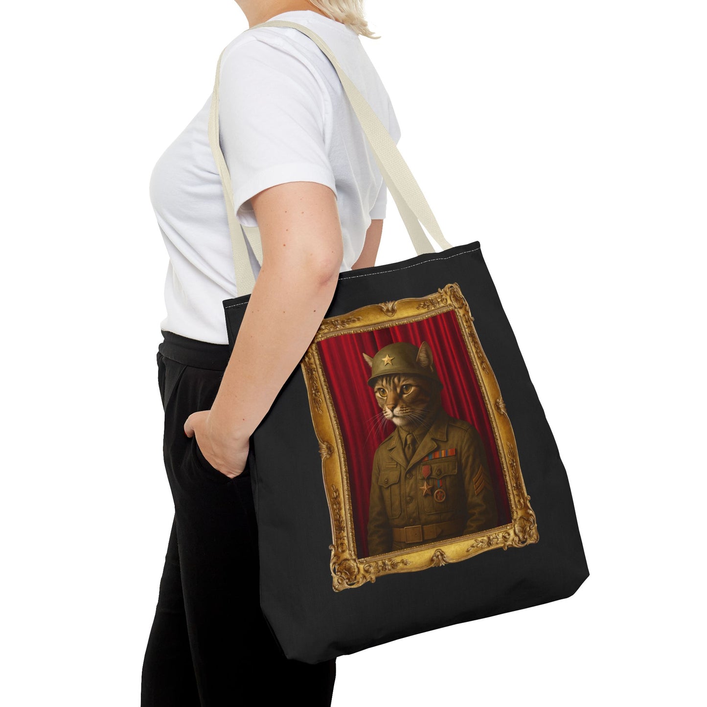 Army Cat Tote Bag