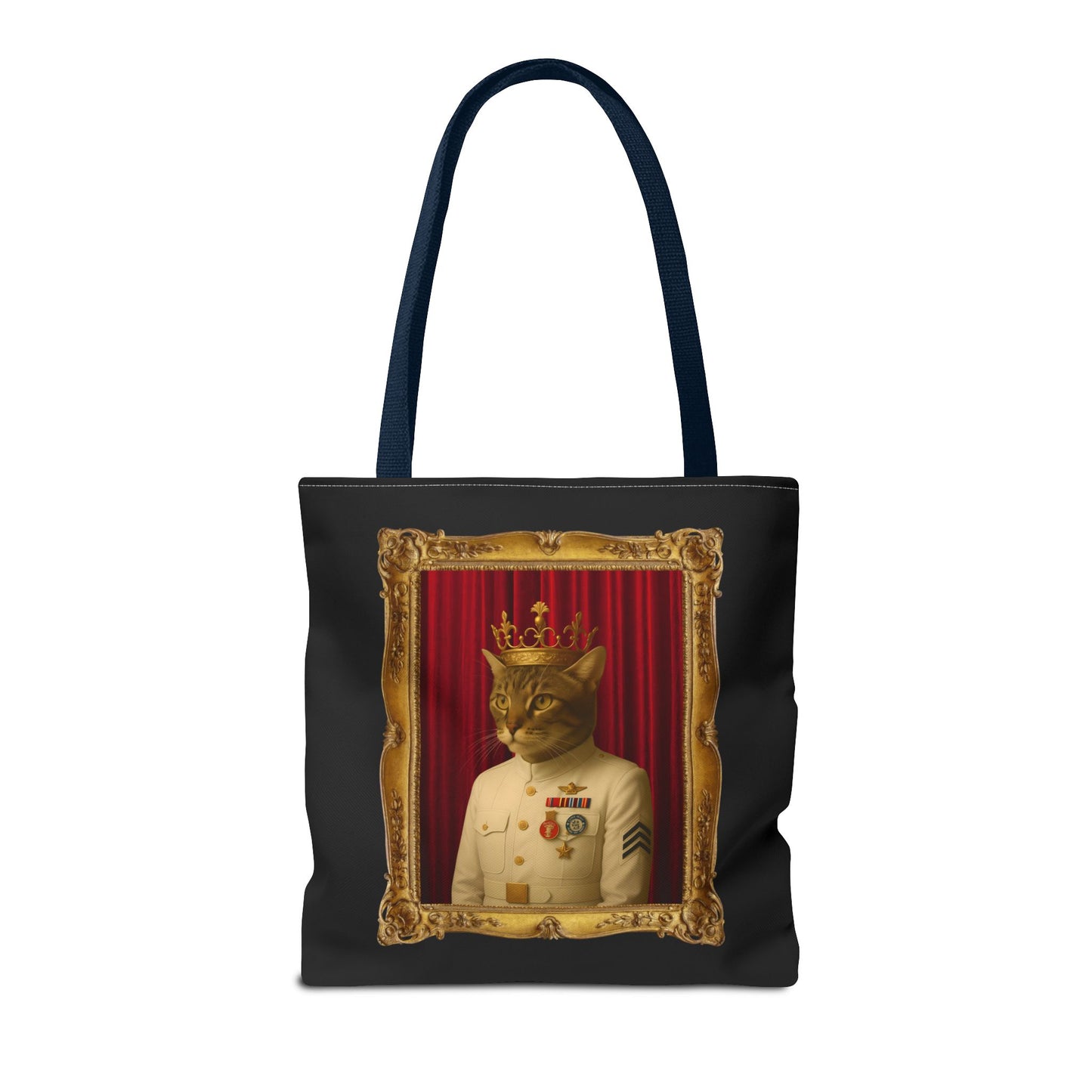 Navy Cat Tote Bag