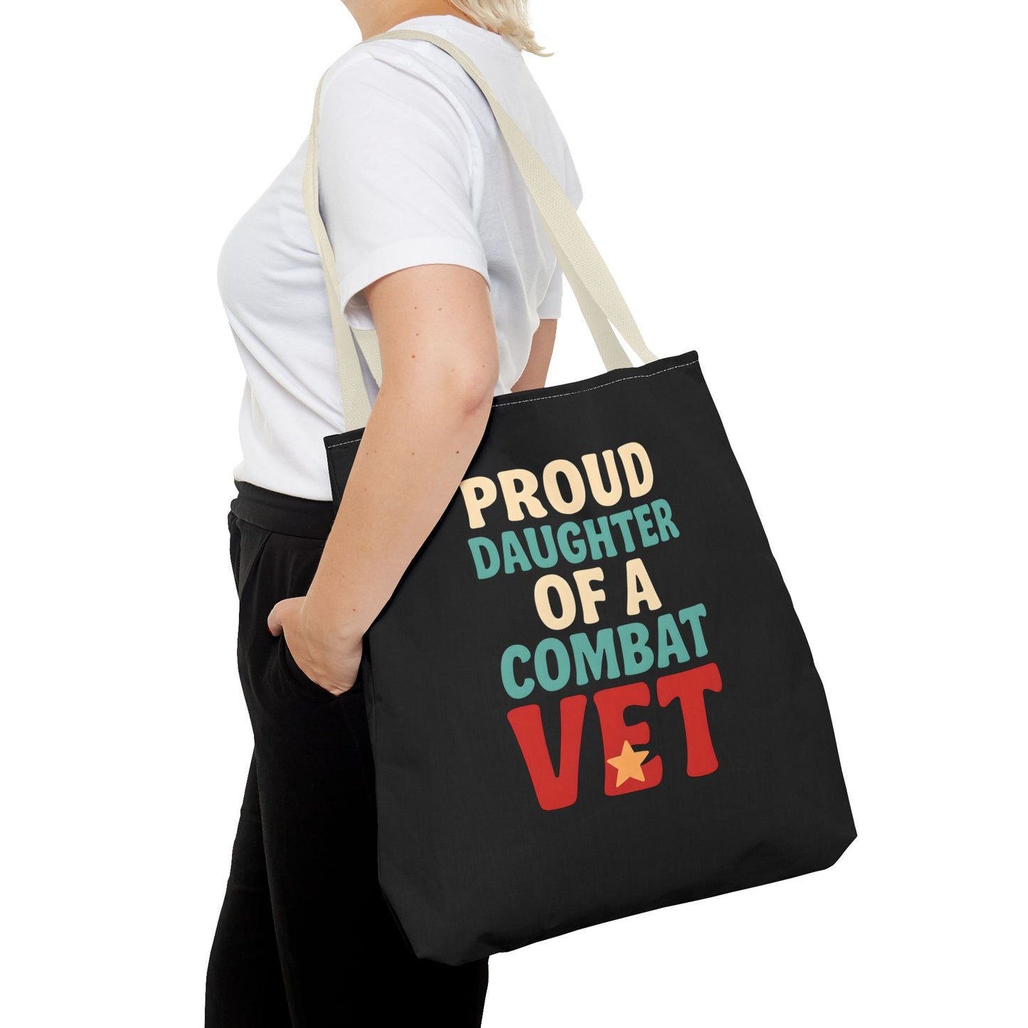 Proud Daughter of a Combat Vet Tote Bag