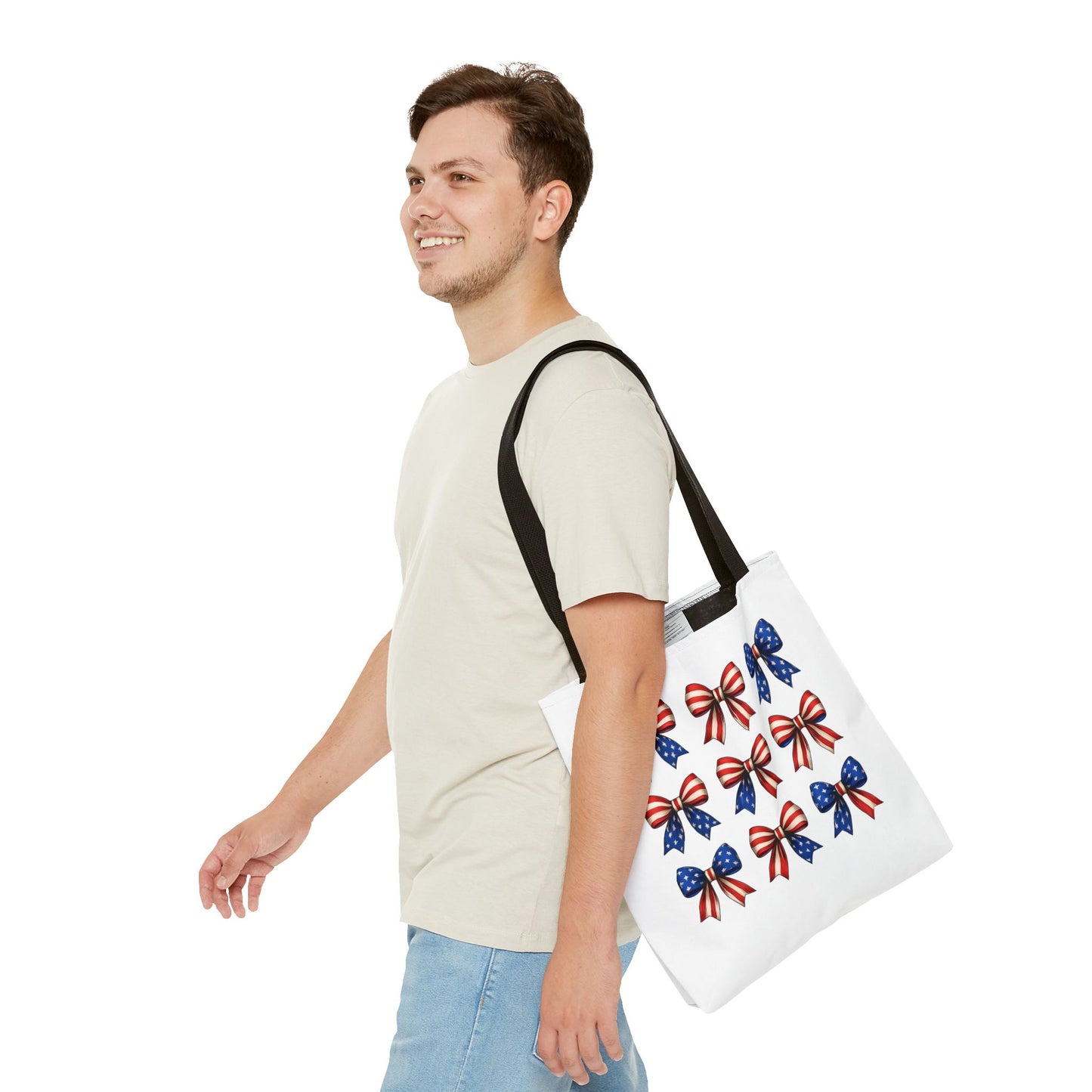 Patriotic Bow Tote Bag