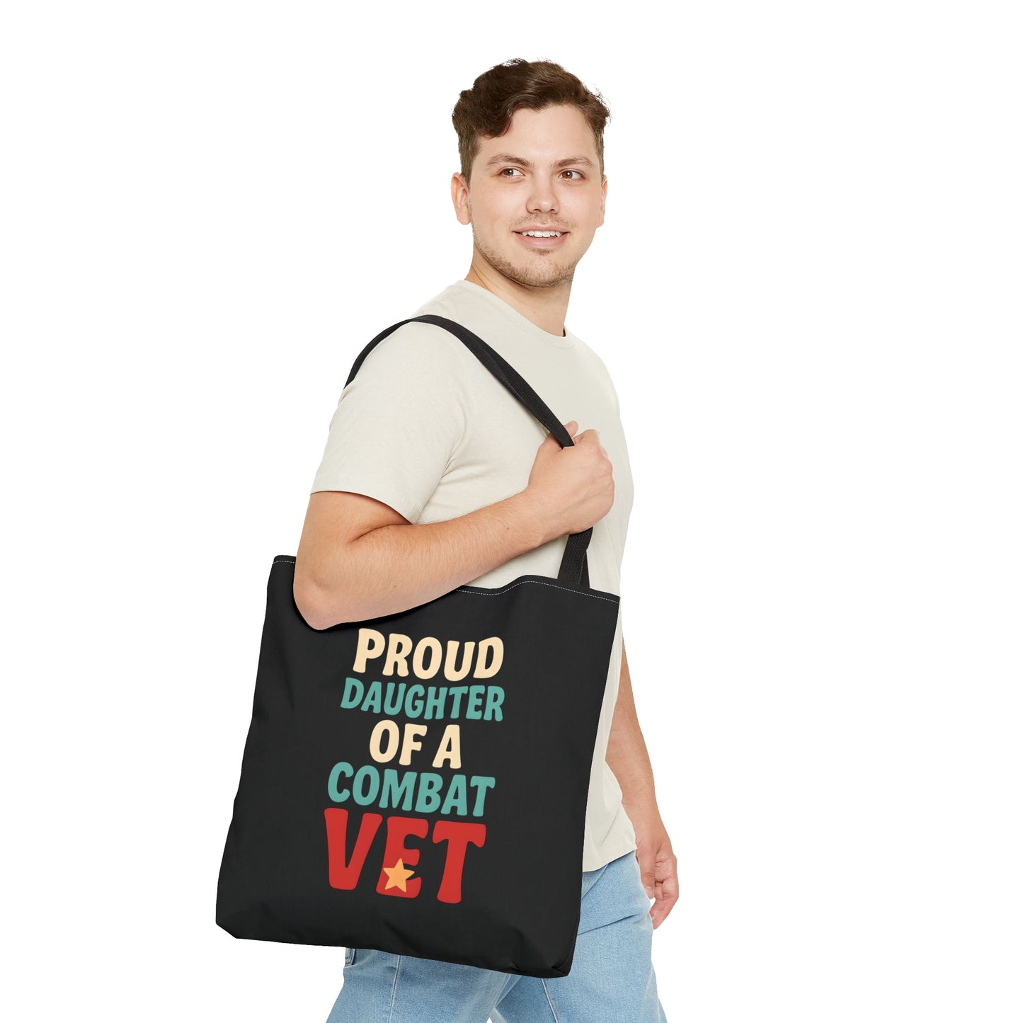 Proud Daughter of a Combat Vet Tote Bag