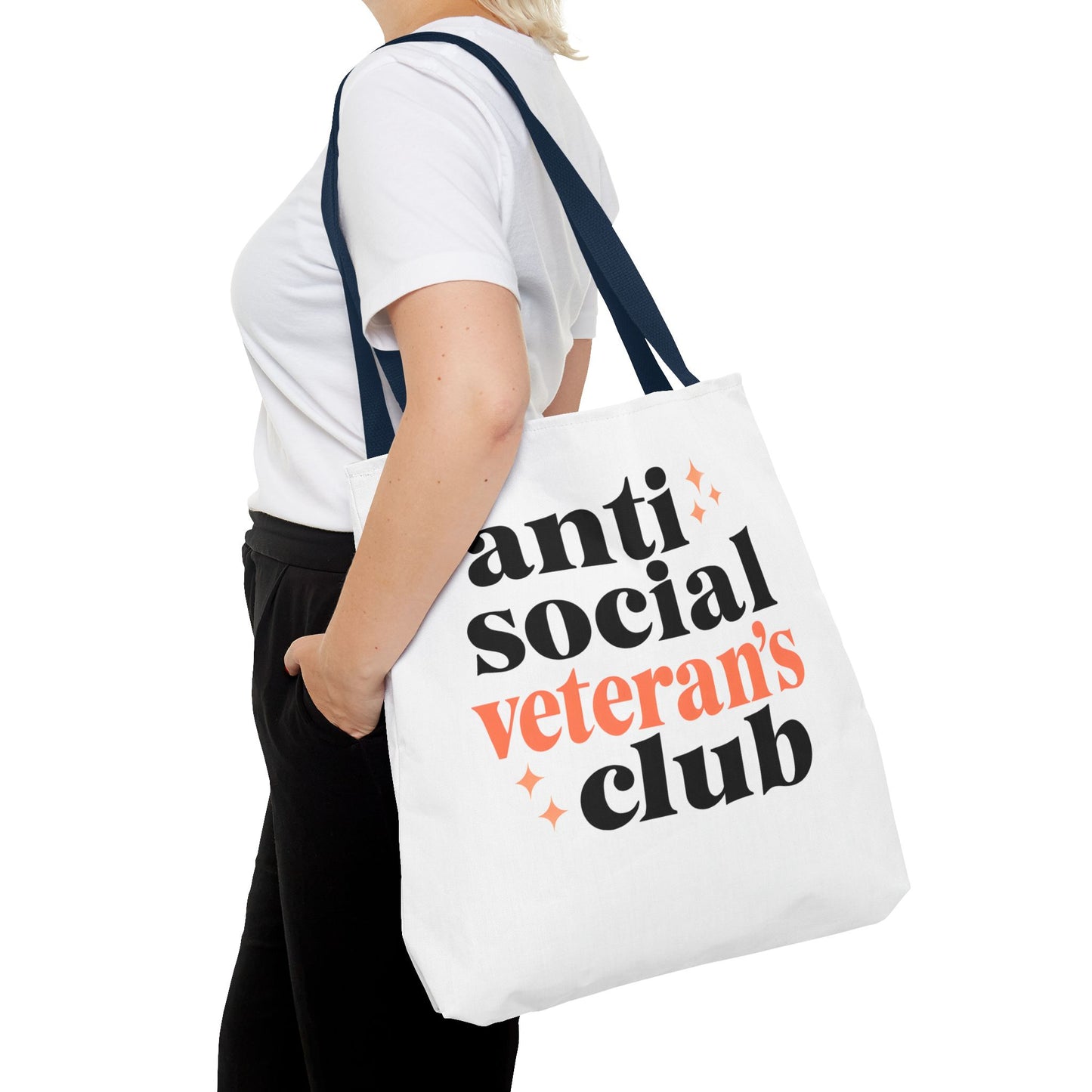 Anti Social Veteran's Club Tote Bag