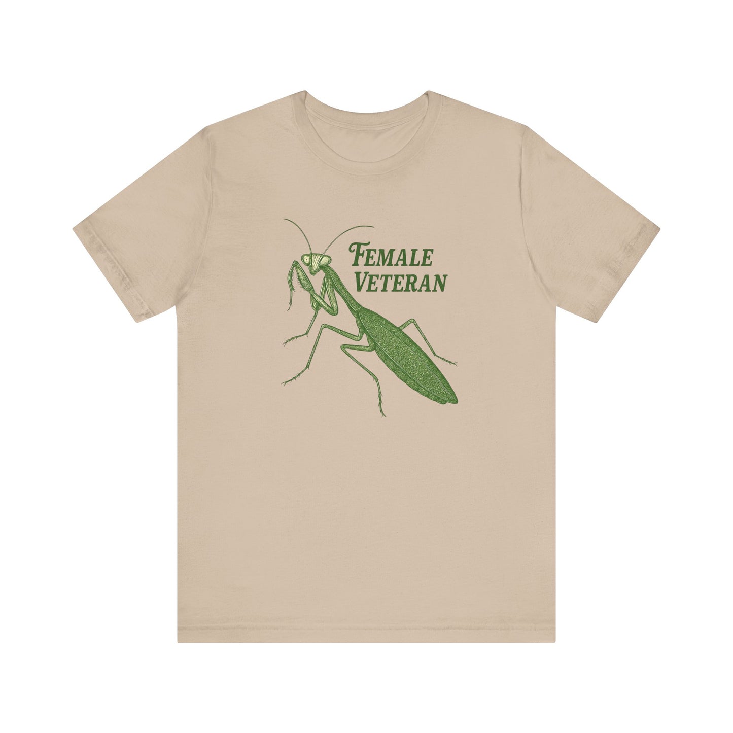 Female Veteran Praying Mantis Tee