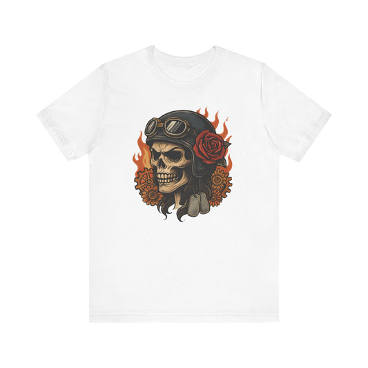 Flaming Skull Unisex Tee