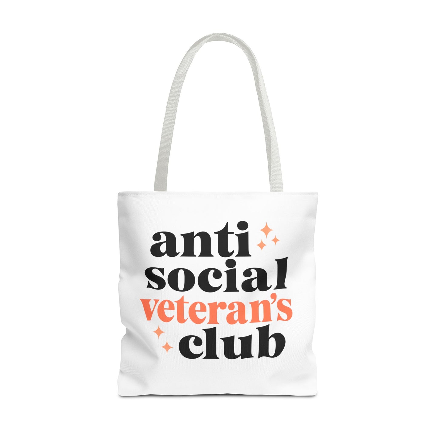 Anti Social Veteran's Club Tote Bag