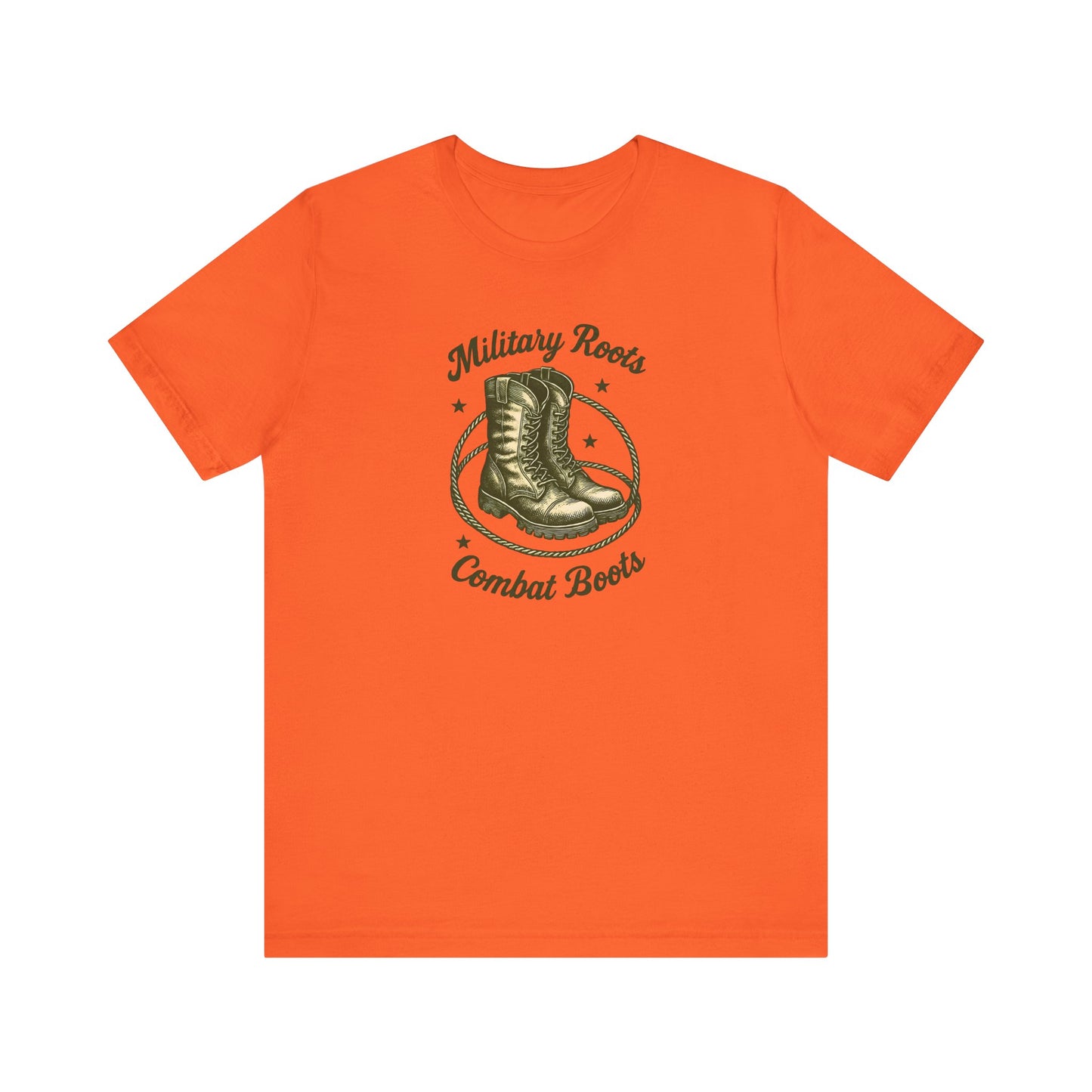 Military Roots Combat Boots Unisex Tee