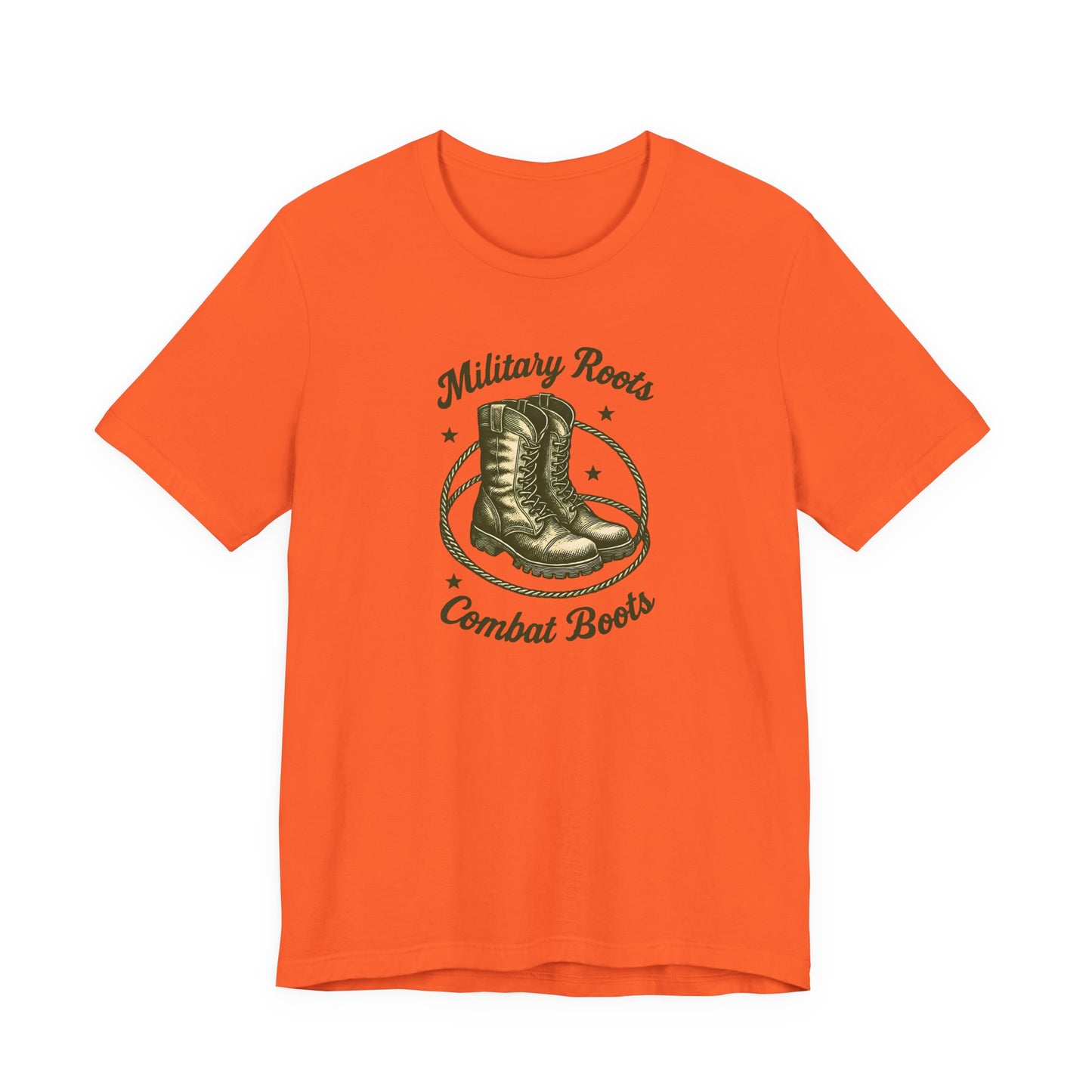 Military Roots Combat Boots Unisex Tee