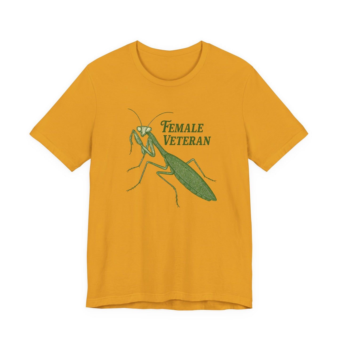 Female Veteran Praying Mantis Tee