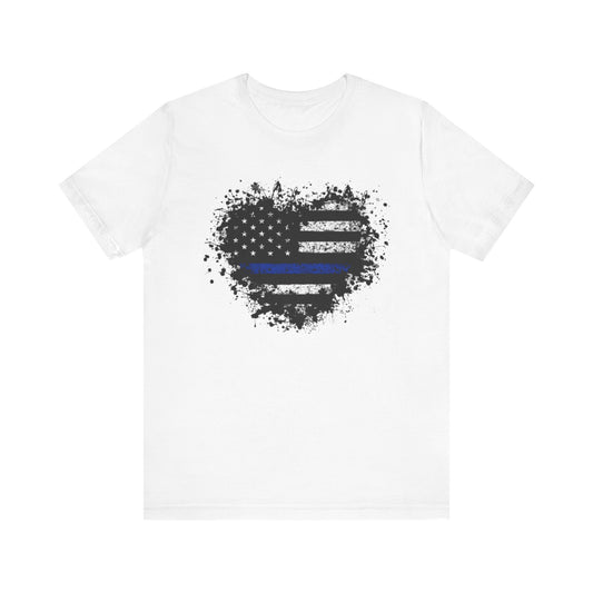 Law Enforcement Heart Tee