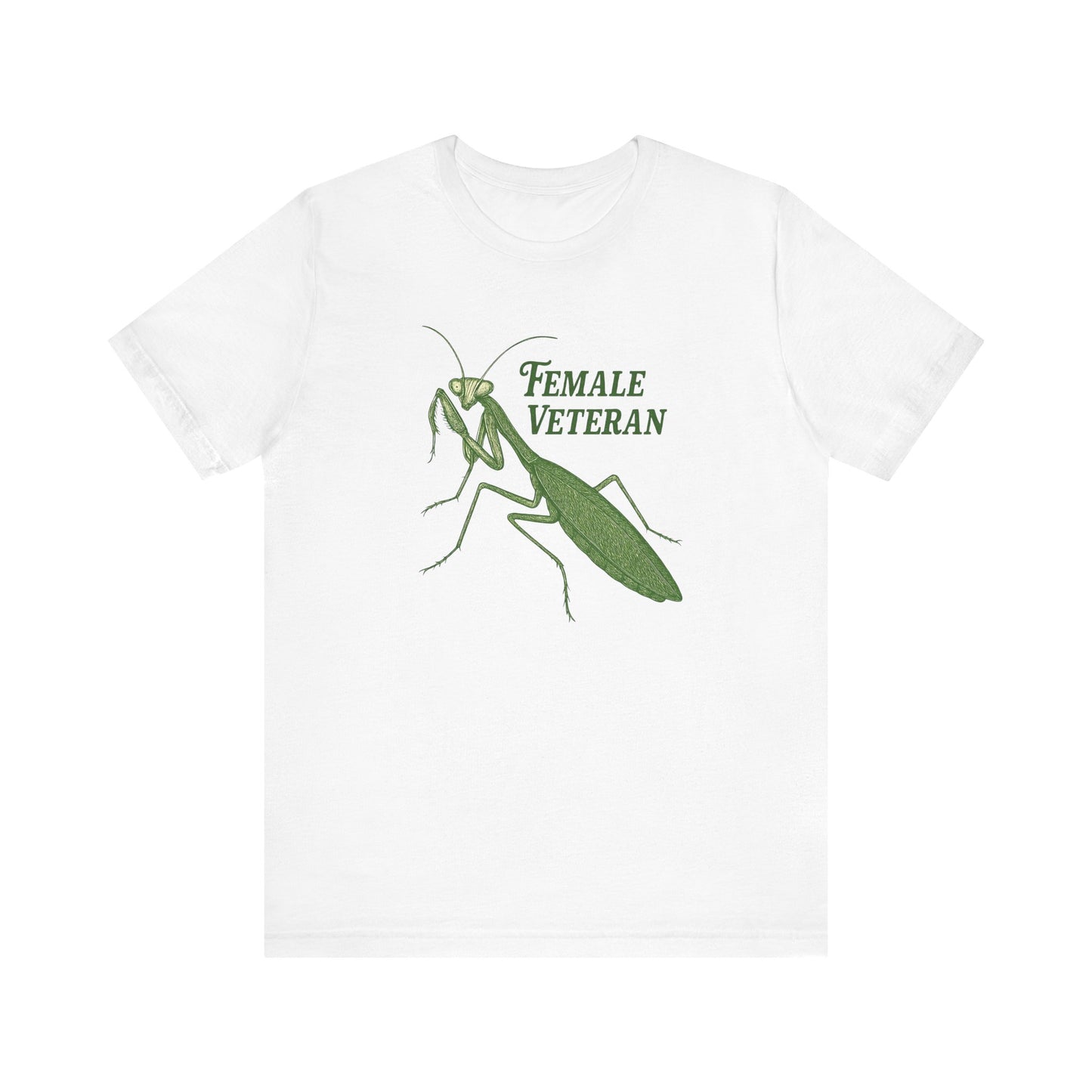 Female Veteran Praying Mantis Tee