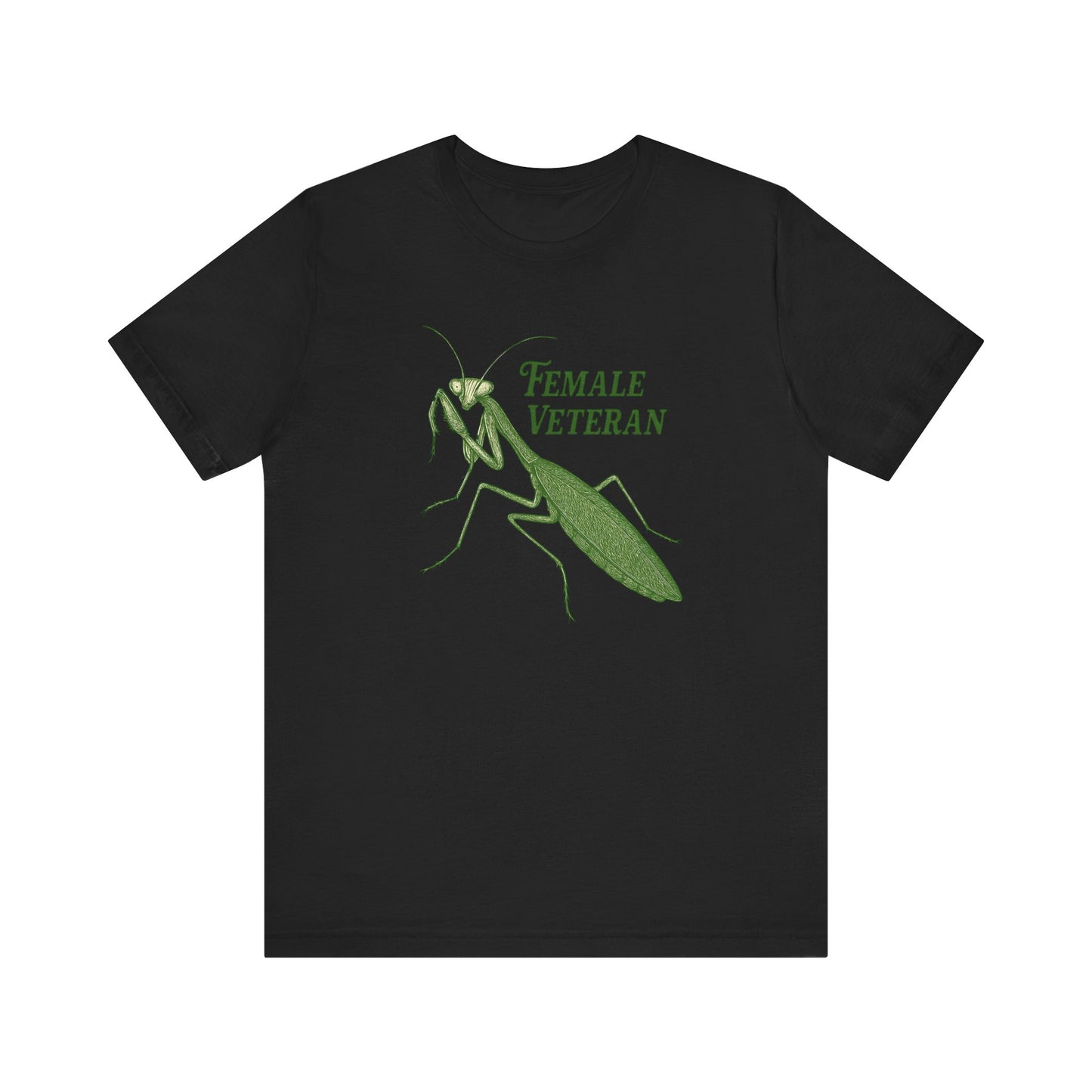 Female Veteran Praying Mantis Tee