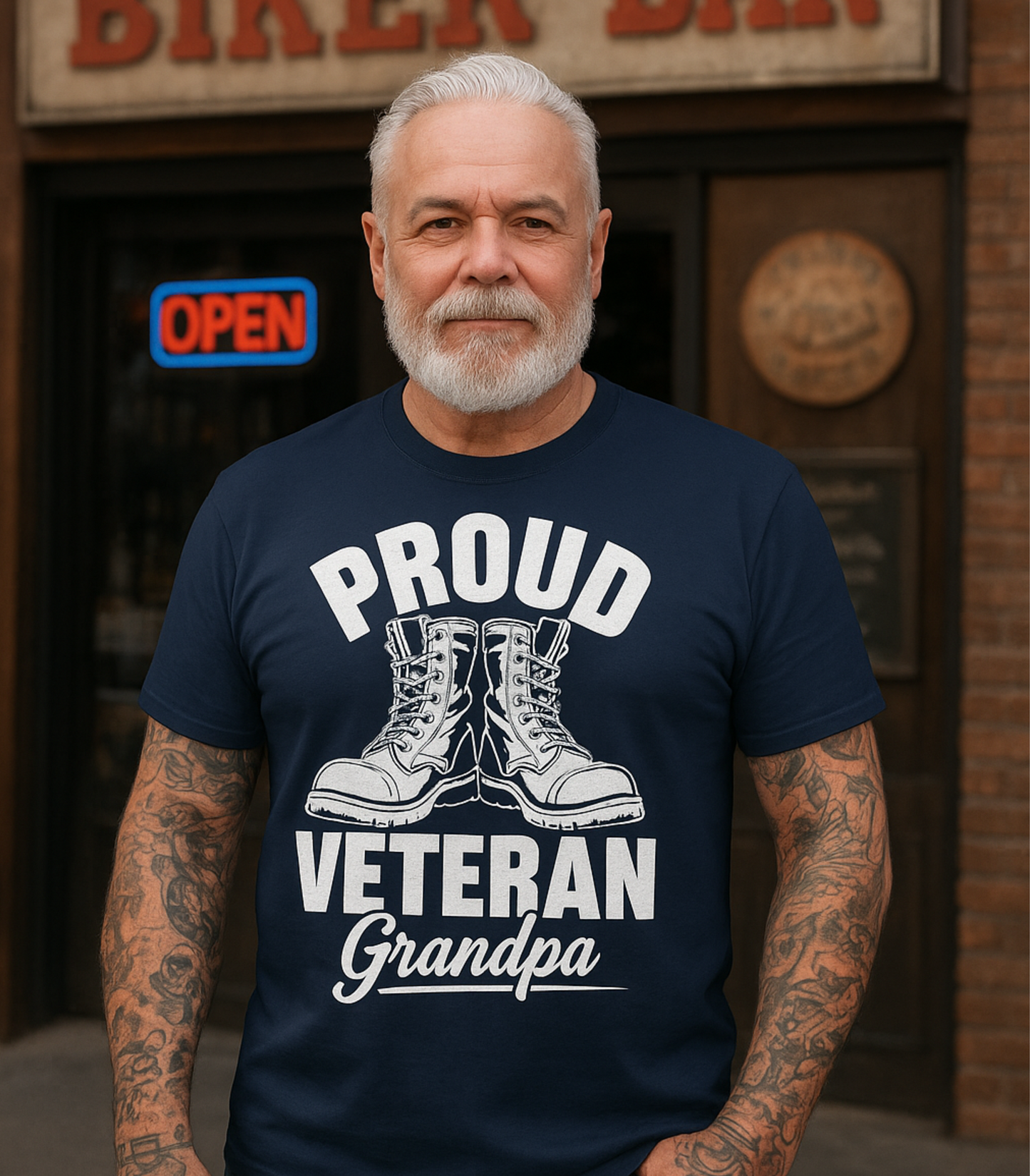 Proud Veteran Grandpa Tee