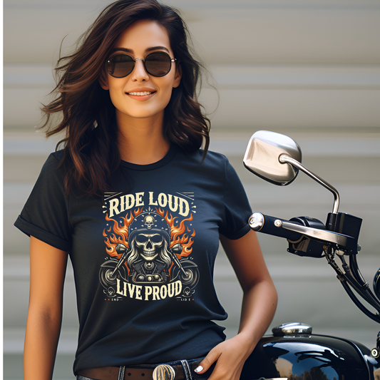 Ride Loud Live Proud Tee