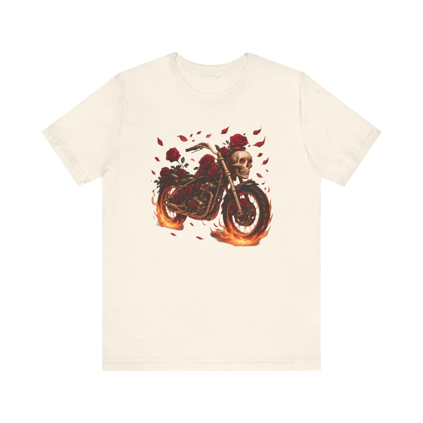 Roses & Fire Motorcycle Tee