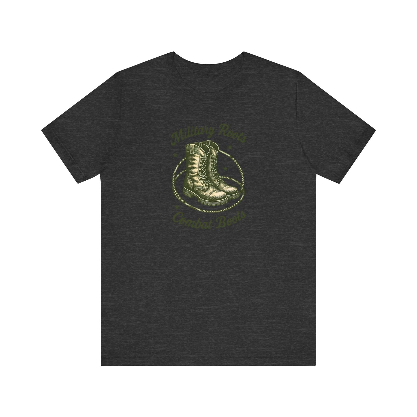 Military Roots Combat Boots Unisex Tee