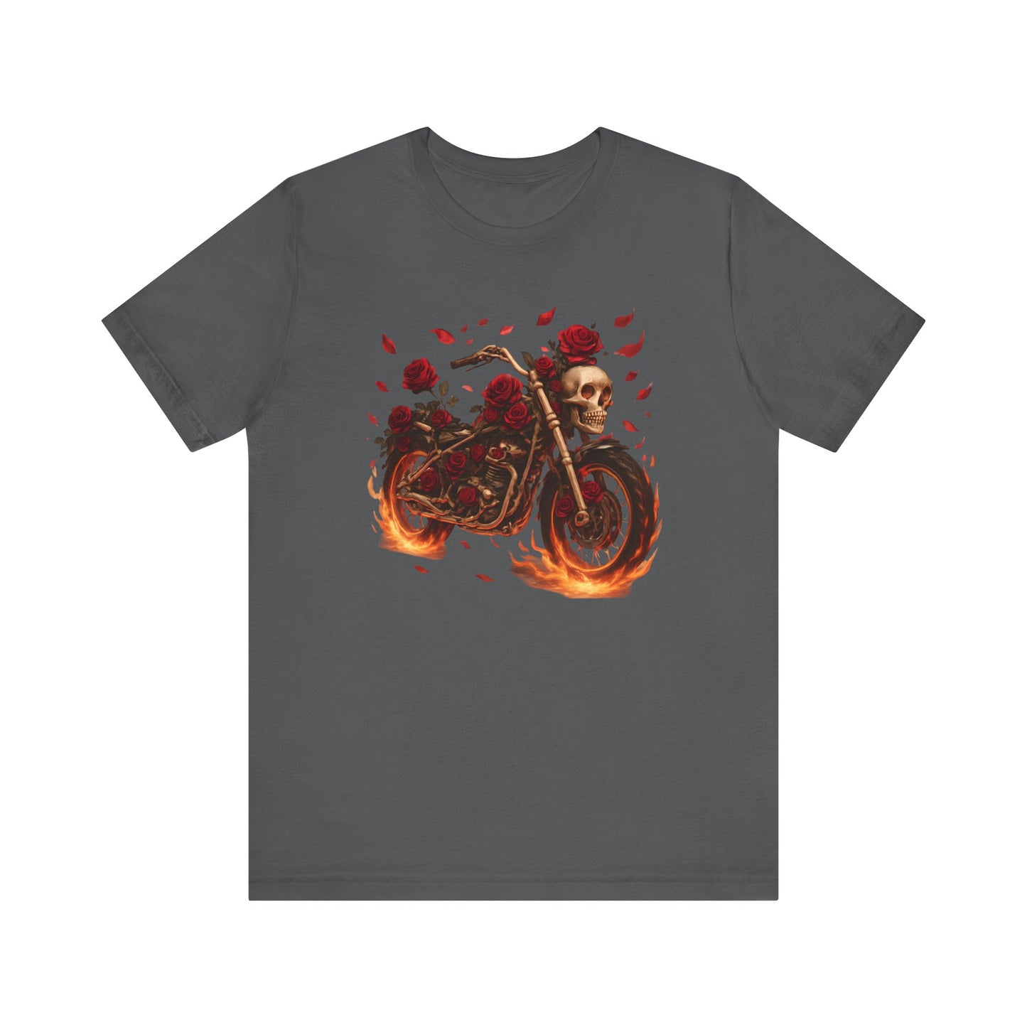 Roses & Fire Motorcycle Tee