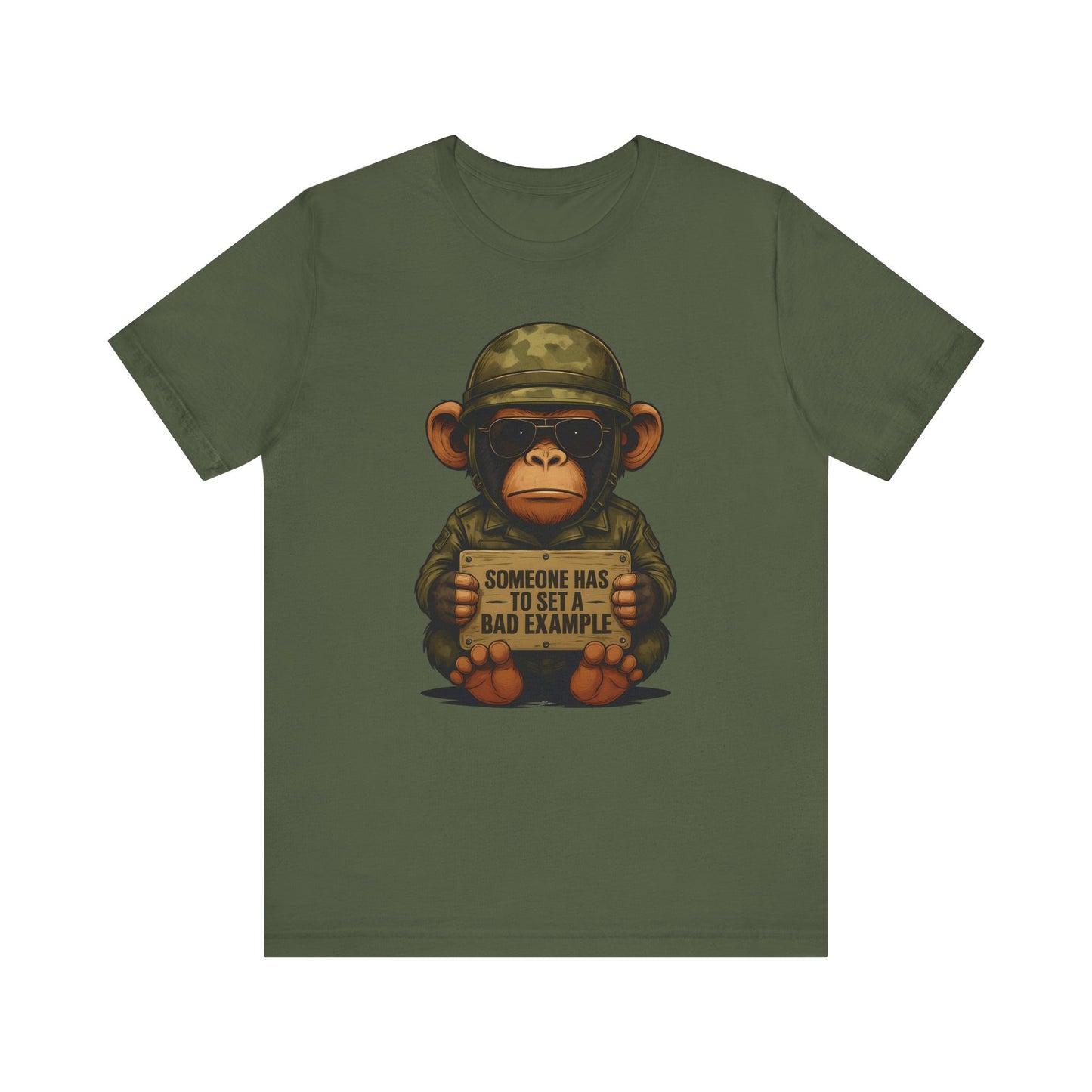 Funny Military Monkey Tee
