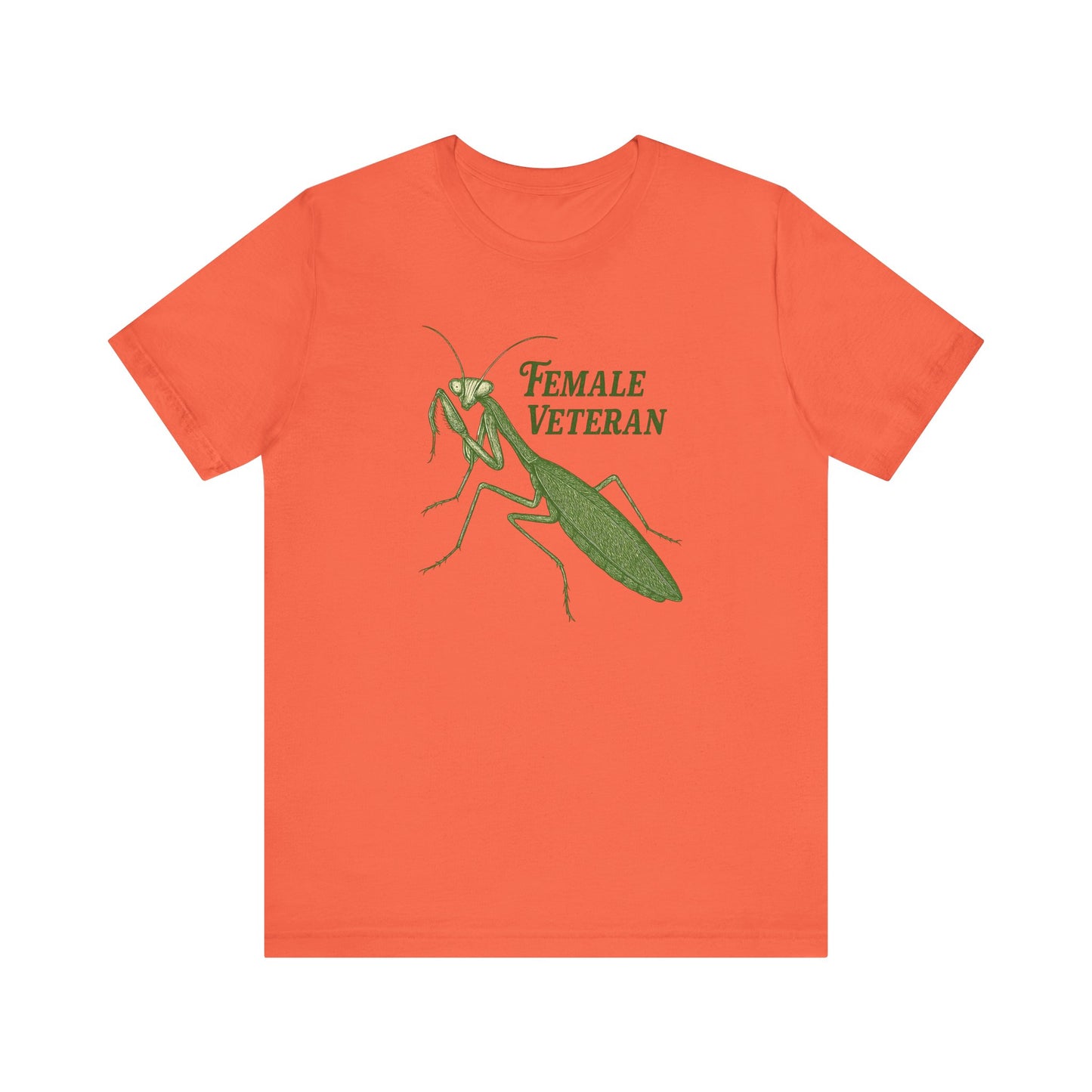 Female Veteran Praying Mantis Tee