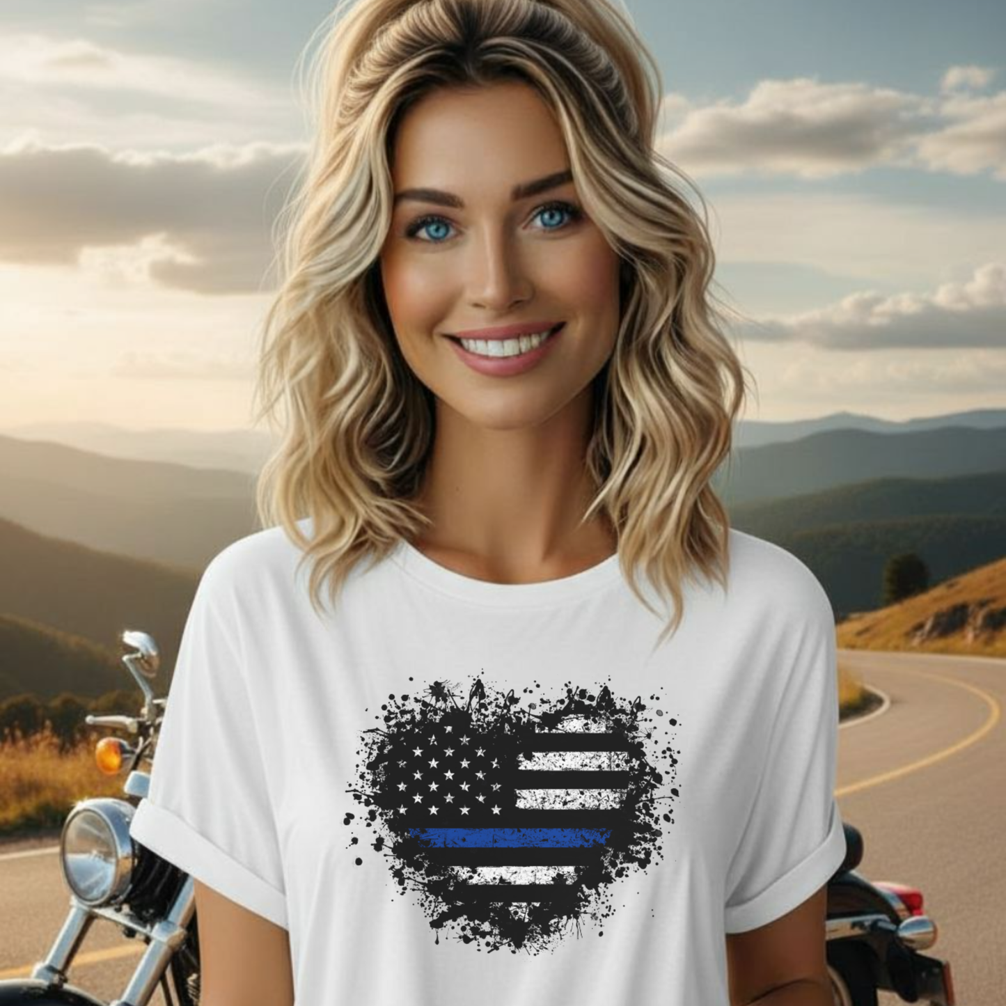 Law Enforcement Heart Tee